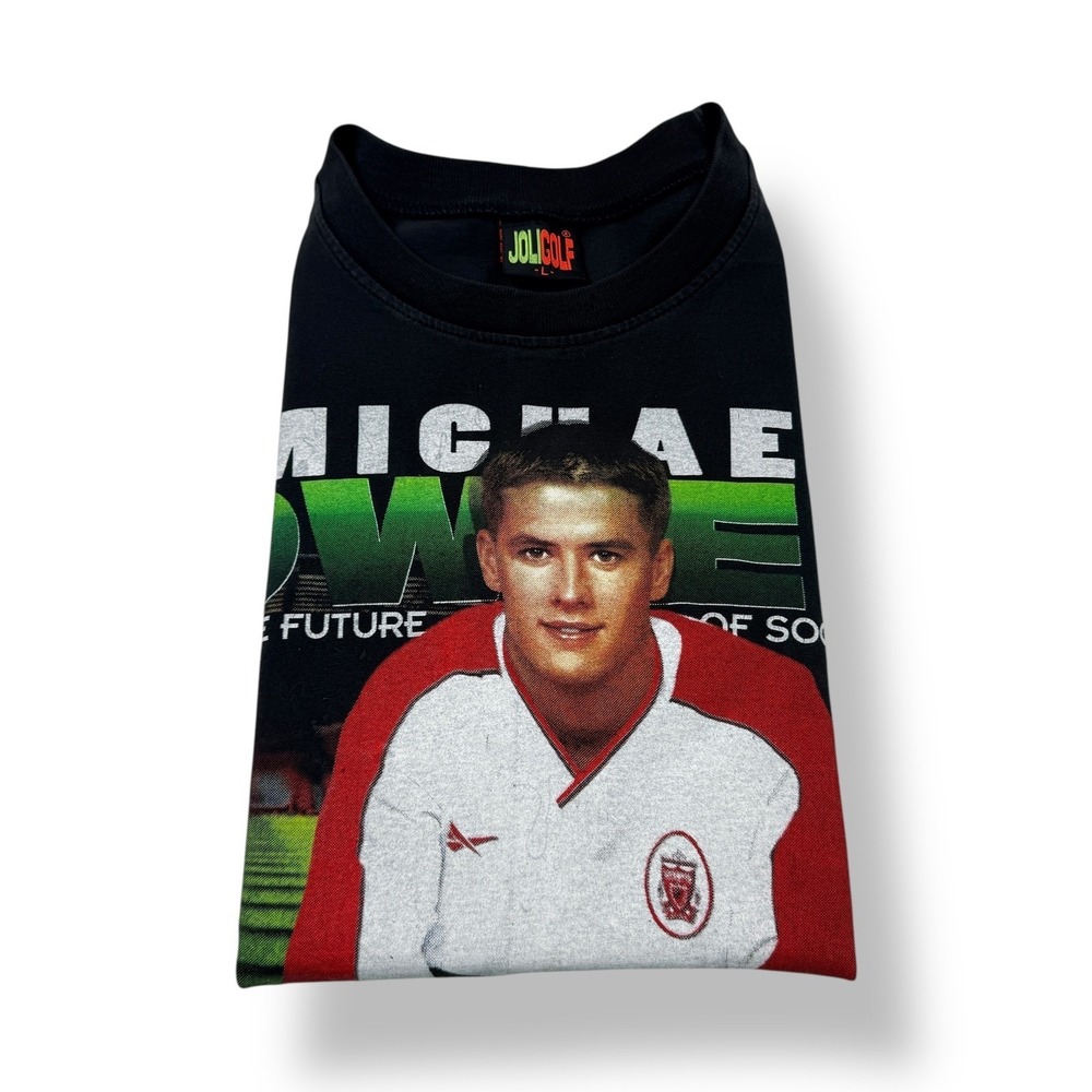 Michael Owen The Future of Soccer T Shirt Liverpool‎ Football Club Mens L